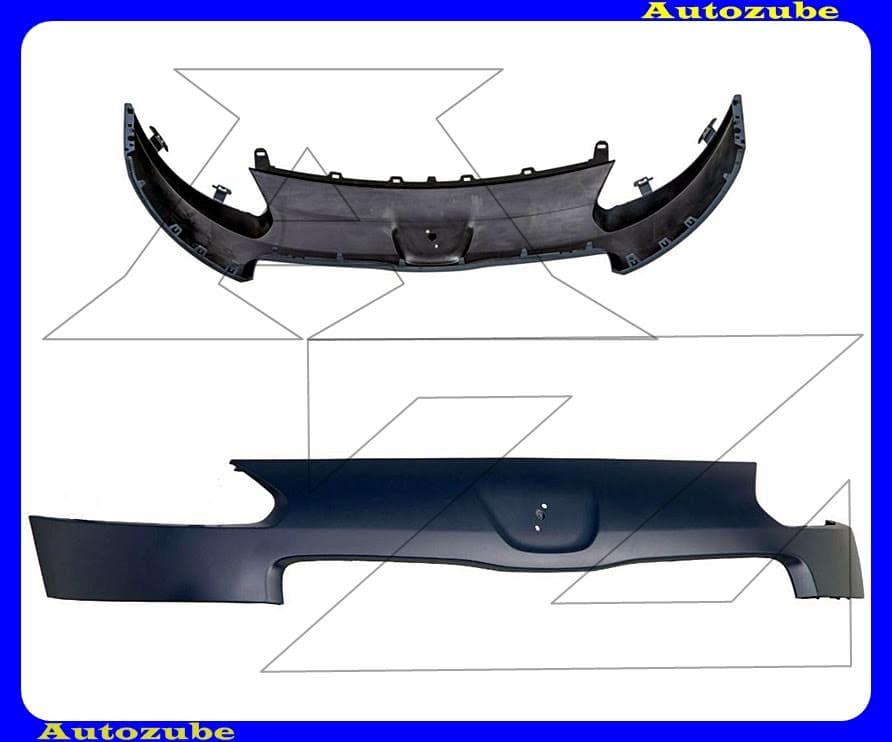 Elsö lökhárító felső rész, alapozott (emblémahellyel) Elsö lökhárító felső rész, alapozott (emblémahellyel)