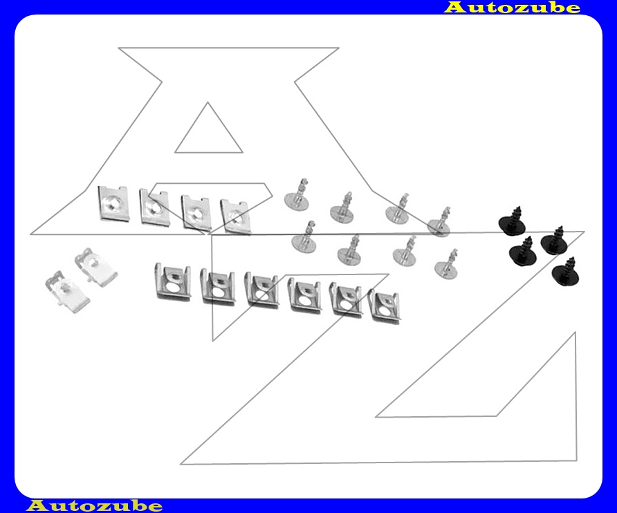 Alsó motorvédő burkolat rögzítő készlet (24db) {POLCAR} Alsó motorvédő burkolat rögzítő készlet (24db) {POLCAR}
