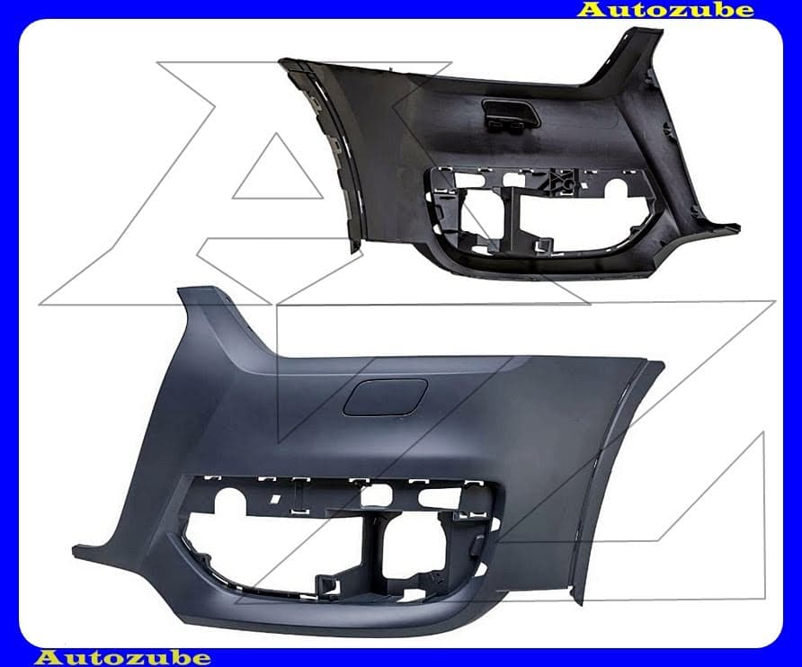 Első lökhárító bal, fényszórómosós, alapozott Első lökhárító bal, fényszórómosós, alapozott