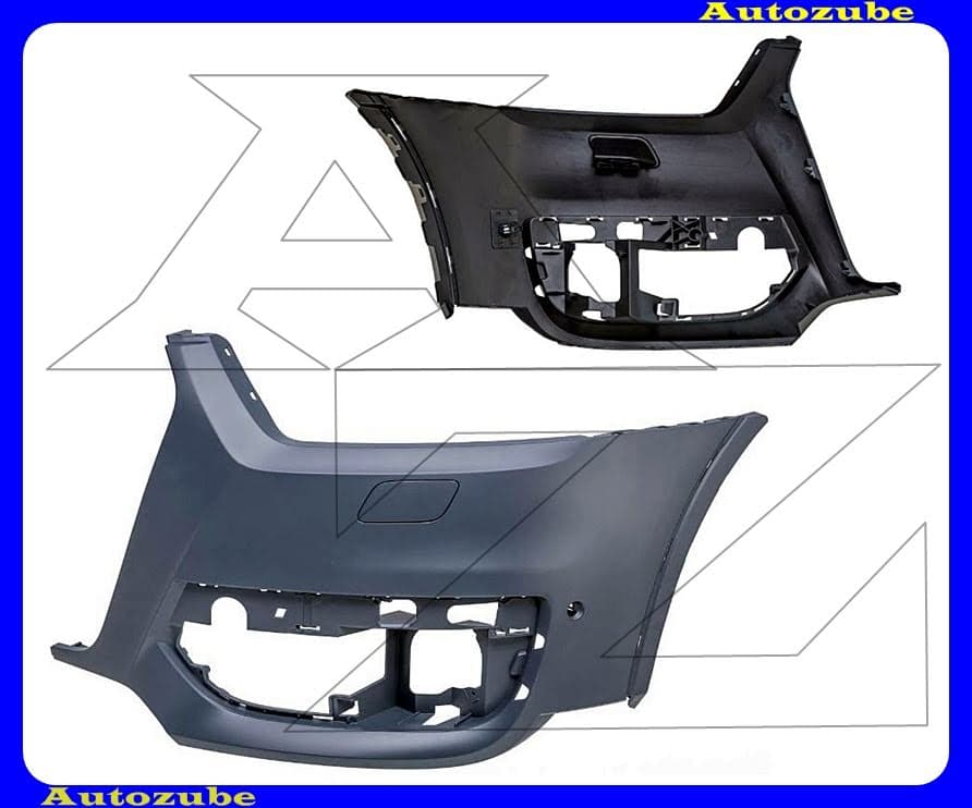 Első lökhárító bal, fényszórómosós és szenzoros, alapozott Első lökhárító bal, fényszórómosós és szenzoros, alapozott