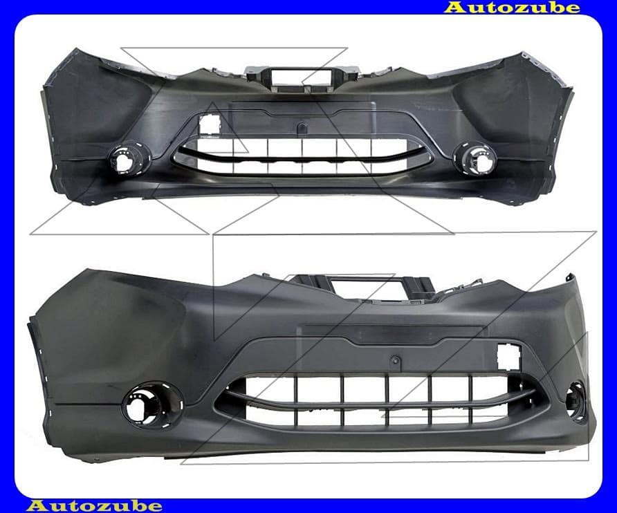 Első lökhárító alapozott Első lökhárító alapozott