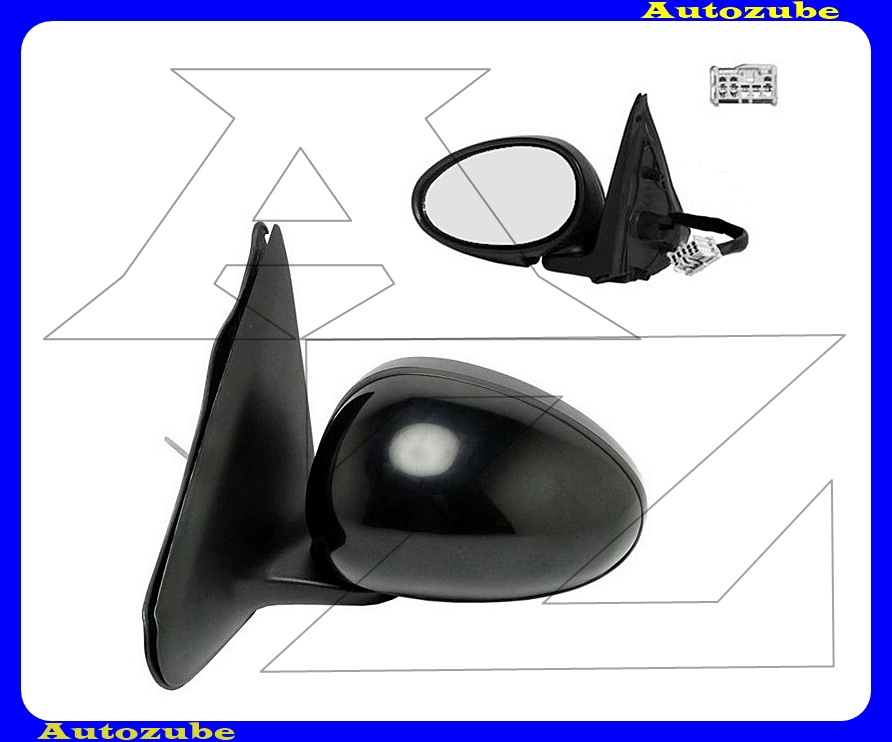 Visszapillantó tükör bal, manuális, domború tükörlappal, fényezhető borítással Visszapillantó tükör bal, manuális, domború tükörlappal, fényezhető borítással