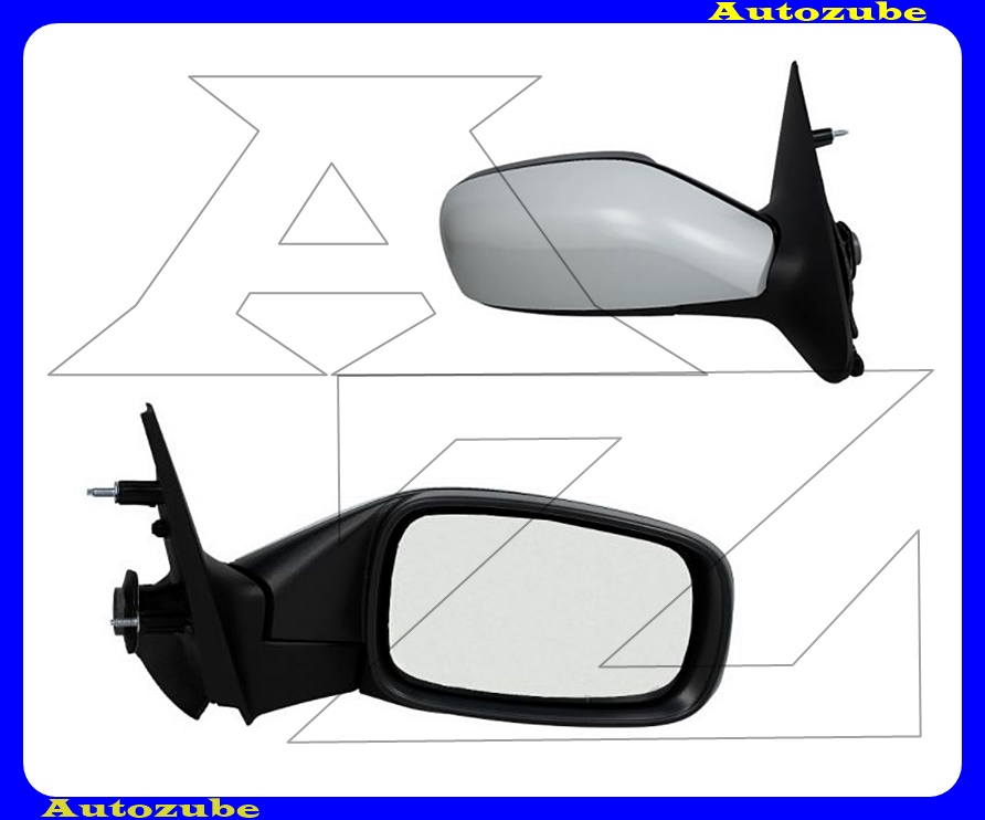 Visszapillantó tükör jobb, elektromos, domború tükörlappal, hőmérős, fényezhető borítással Visszapillantó tükör jobb, elektromos, domború tükörlappal, hőmérős, fényezhető borítással