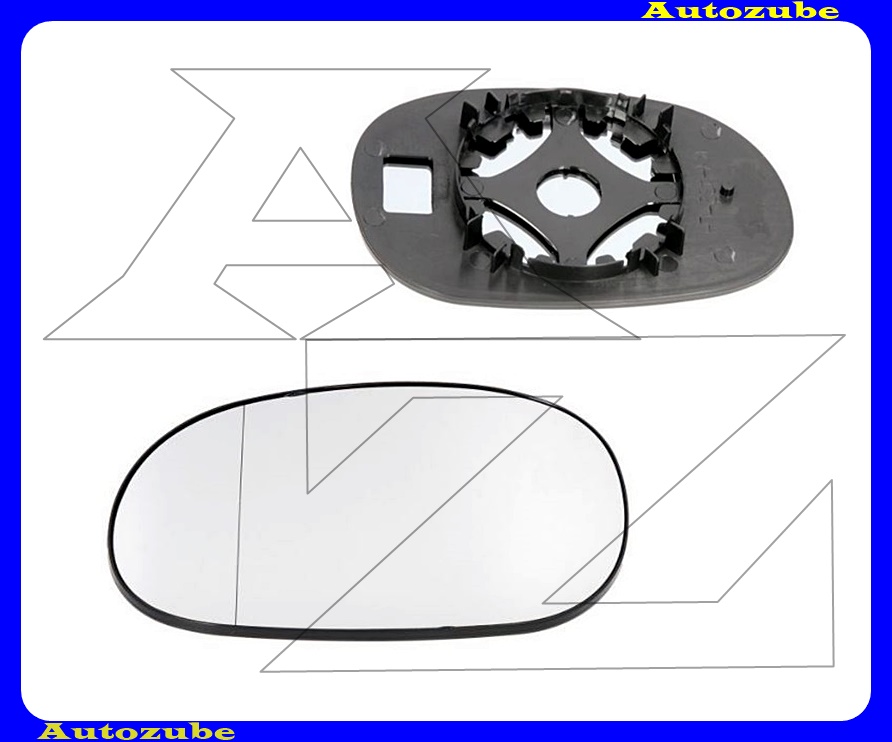 Visszapillantó tükörlap bal, aszférikus (tartólappal) Visszapillantó tükörlap bal, aszférikus (tartólappal)