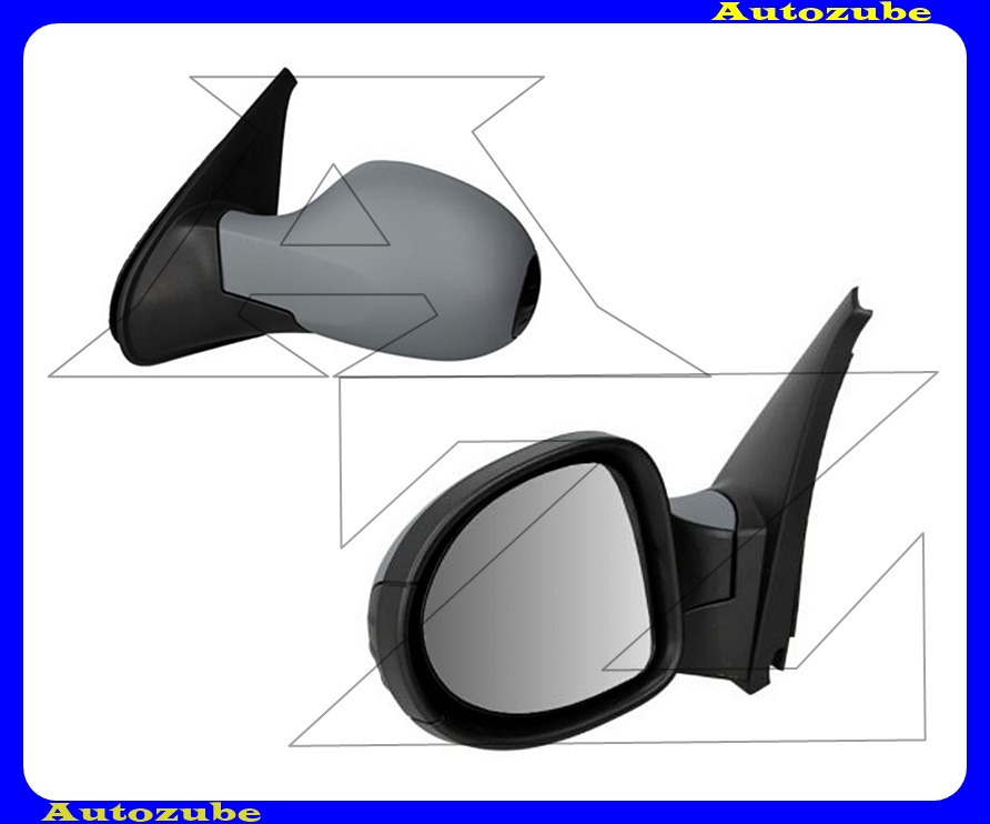 Visszapillantó tükör bal, elektromos, fűthető-domború tükörlappal, fényezhető borítással Visszapillantó tükör bal, elektromos, fűthető-domború tükörlappal, fényezhető borítással