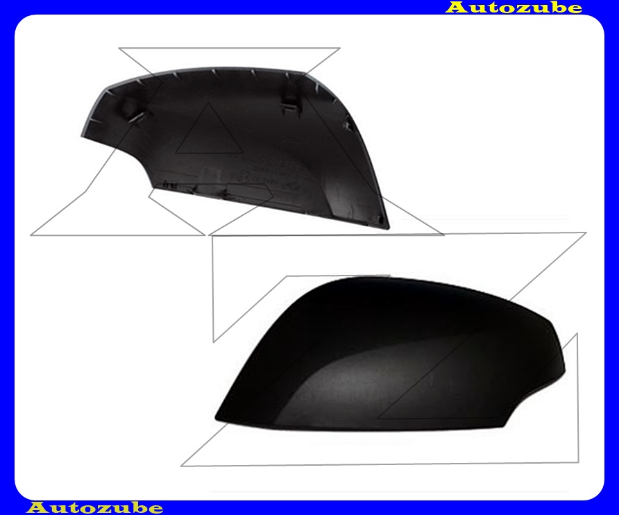 Visszapillantó tükörborítás bal, fekete Visszapillantó tükörborítás bal, fekete