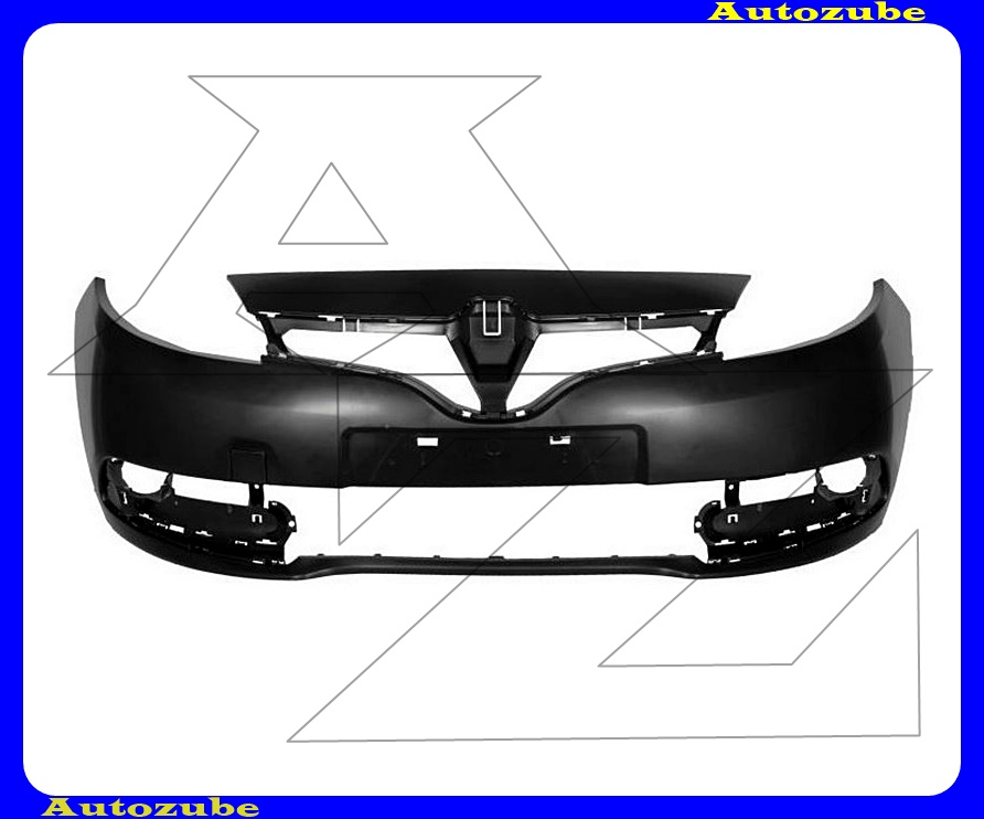 Első lökhárító alapozott (fényszórómosó és szenzor jelöléssel) Első lökhárító alapozott (fényszórómosó és szenzor jelöléssel)