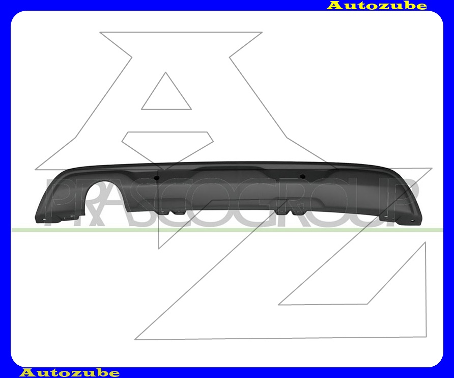 Hátsó lökhárító alatti spoiler, szenzoros, fekete Hátsó lökhárító alatti spoiler, szenzoros, fekete