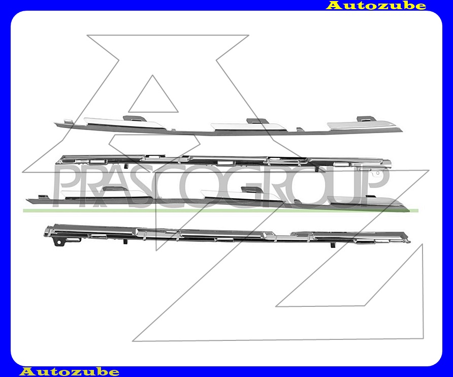 Hűtődíszrács krómdíszléc szett (4db) Hűtődíszrács krómdíszléc szett (4db)