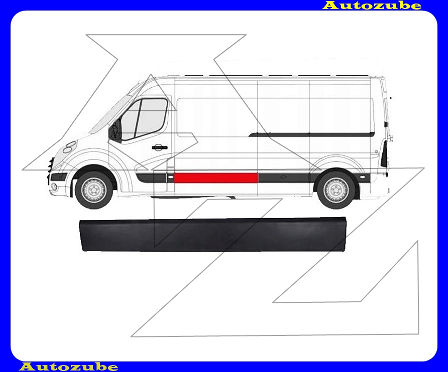 Oldalfal díszléc bal fekete Oldalfal díszléc bal fekete