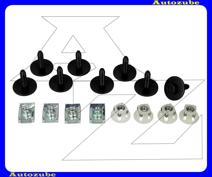 Alsó motorvédő burkolat rögzítő készlet (16db) {ROMIX} Alsó motorvédő burkolat rögzítő készlet (16db) {ROMIX}