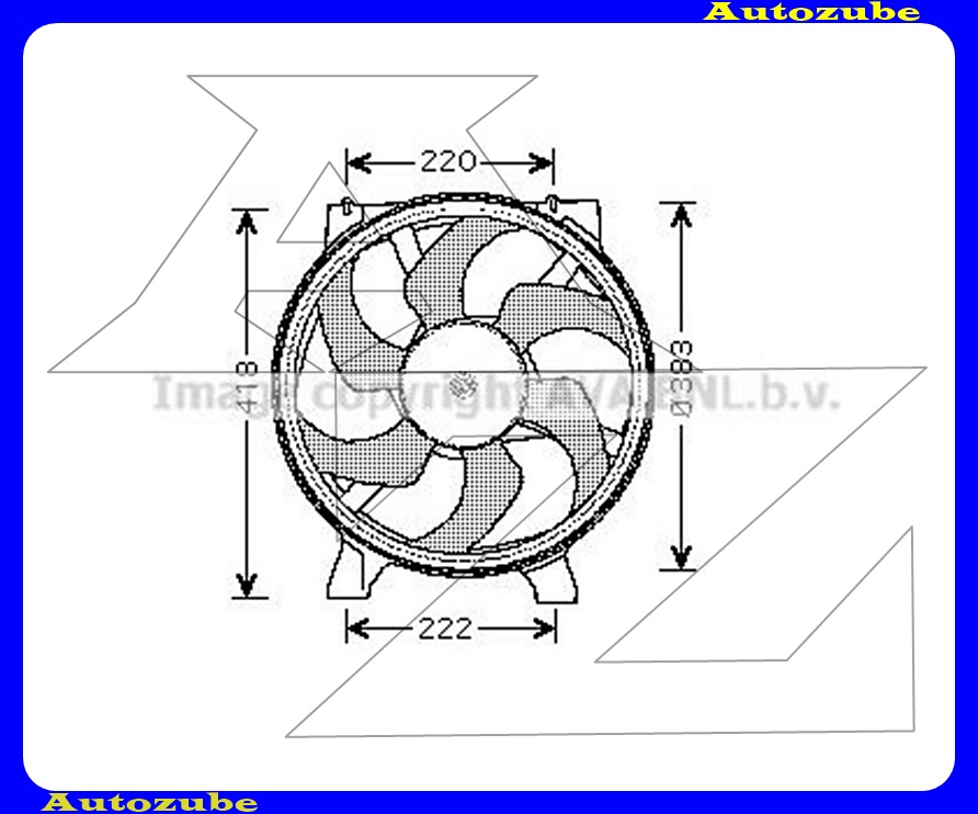 Hűtőventillátor 380mm/230W Hűtőventillátor 380mm/230W