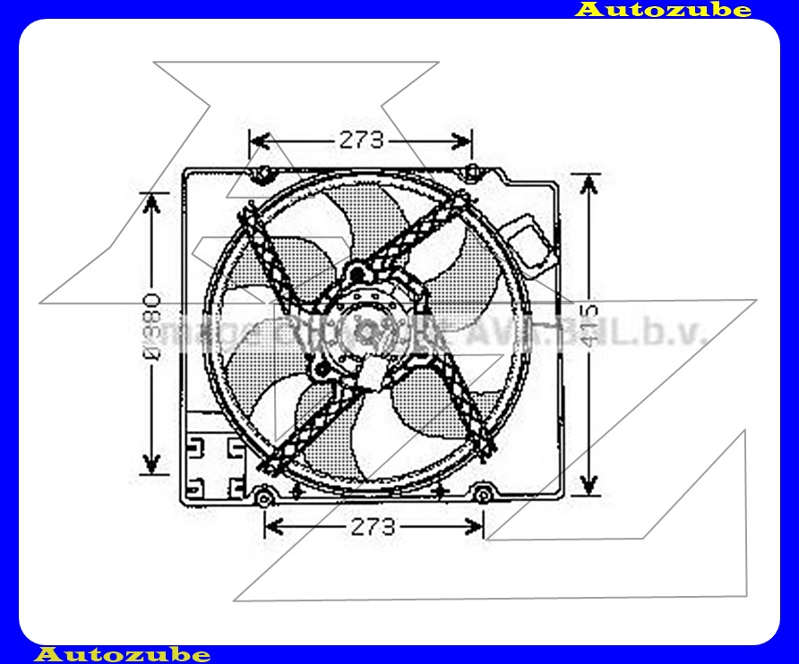 Hűtőventillátor 380mm/170W 