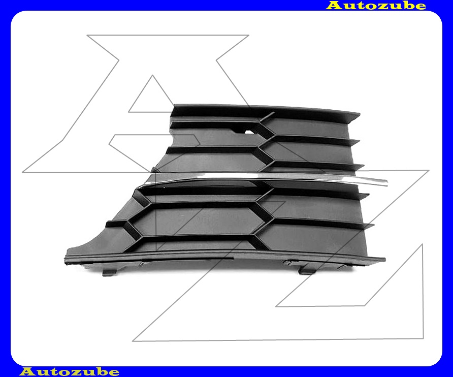 Első lökhárító rács jobb, krómdíszléccel Első lökhárító rács jobb, krómdíszléccel