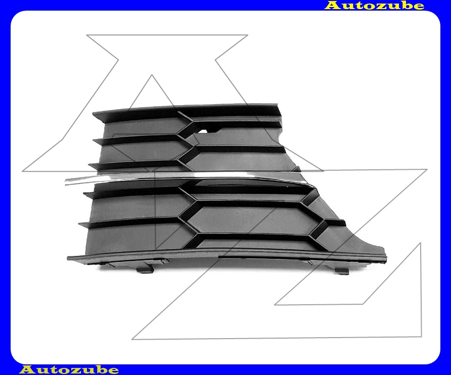 Első lökhárító rács bal, krómdíszléccel Első lökhárító rács bal, krómdíszléccel