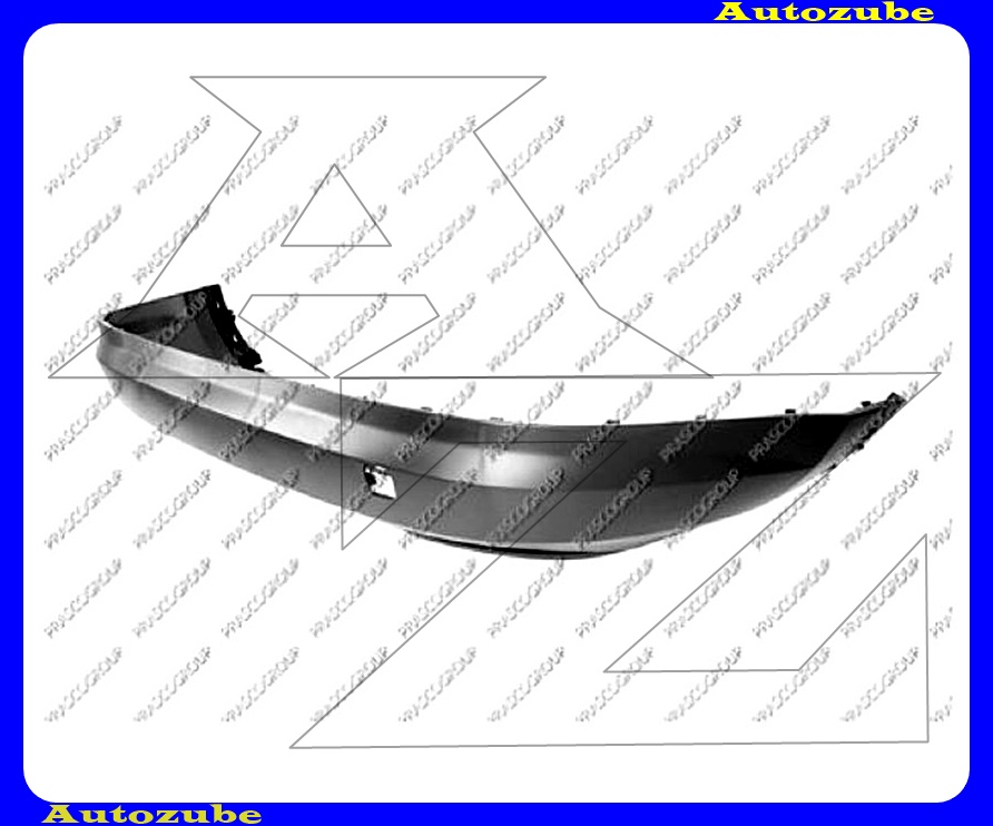 Hátsó lökhárító alsó rész, fekete Hátsó lökhárító alsó rész, fekete