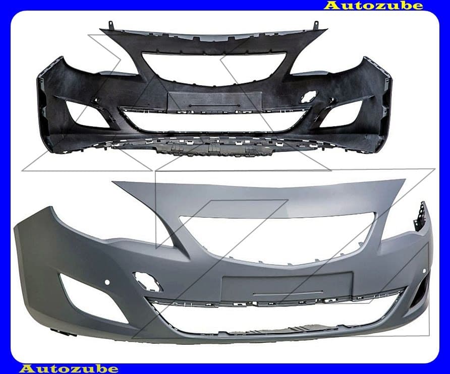 Első lökhárító alapozott, szenzoros Első lökhárító alapozott, szenzoros