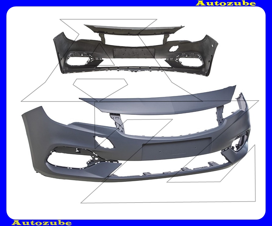 Első lökhárító alapozott (4 szenzorjelöléssel) Első lökhárító alapozott (4 szenzorjelöléssel)