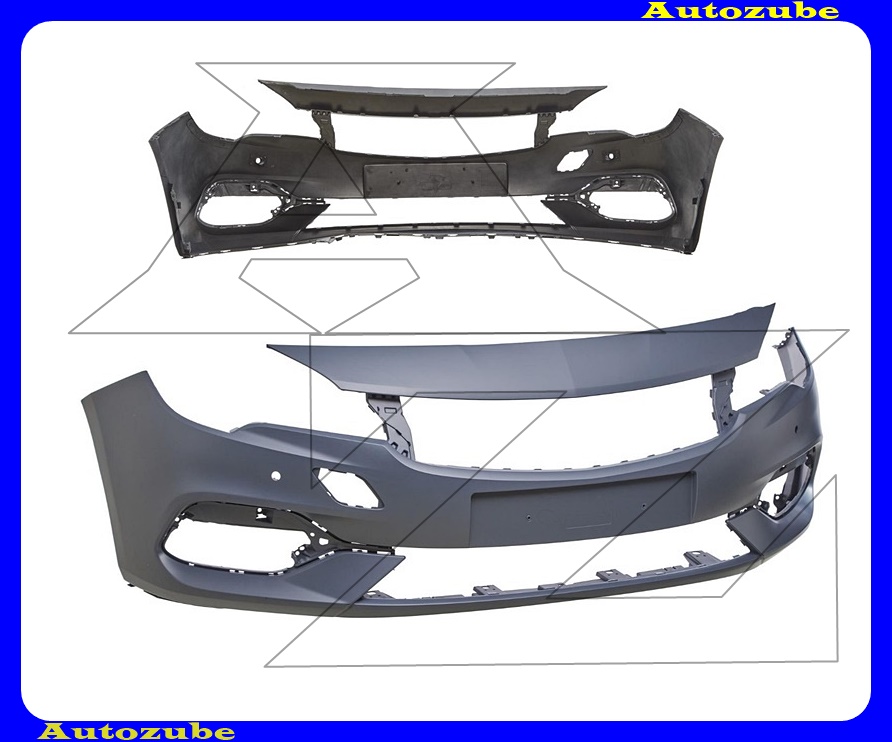 Első lökhárító alapozott, 2 szenzoros Első lökhárító alapozott, 2 szenzoros