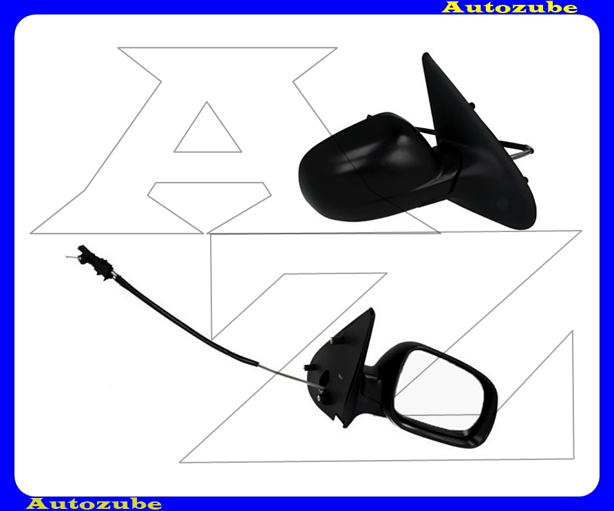 Visszapillantó tükör jobb, manuális, domború tükörlappal, fényezhető borítással Visszapillantó tükör jobb, manuális, domború tükörlappal, fényezhető borítással