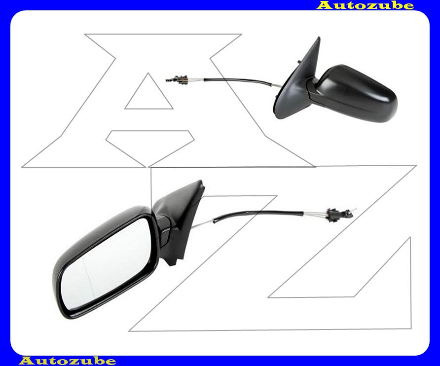 Visszapillantó tükör bal, manuális, domború tükörlappal, fényezhető borítással Visszapillantó tükör bal, manuális, domború tükörlappal, fényezhető borítással