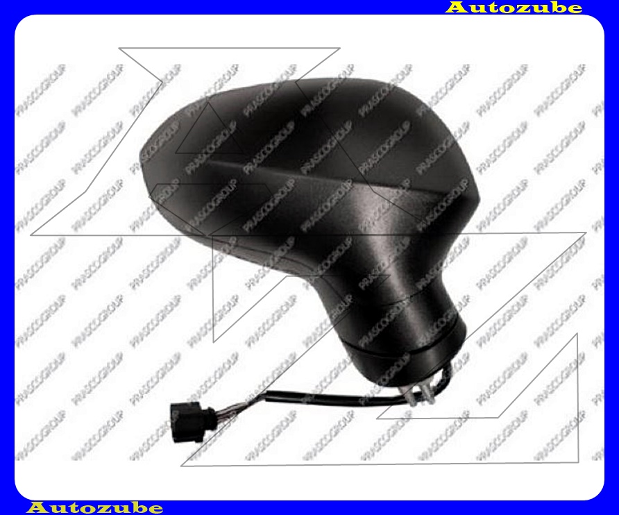 Visszapillantó tükör jobb, elektromos, domború tükörlappal, fekete borítással Visszapillantó tükör jobb, elektromos, domború tükörlappal, fekete borítással