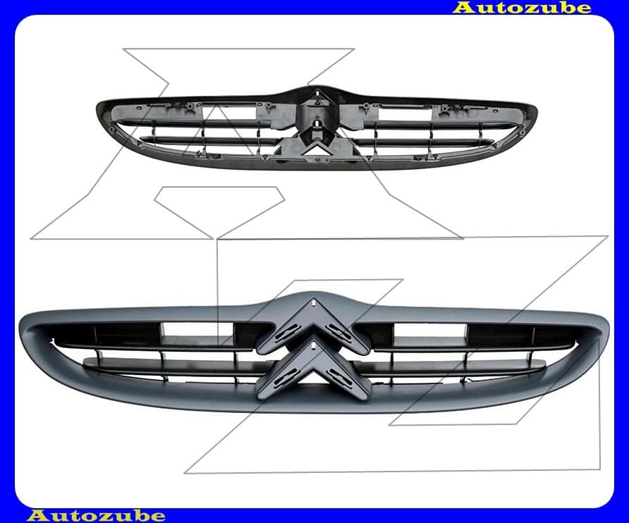 Hűtődíszrács részben alapozott Hűtődíszrács részben alapozott