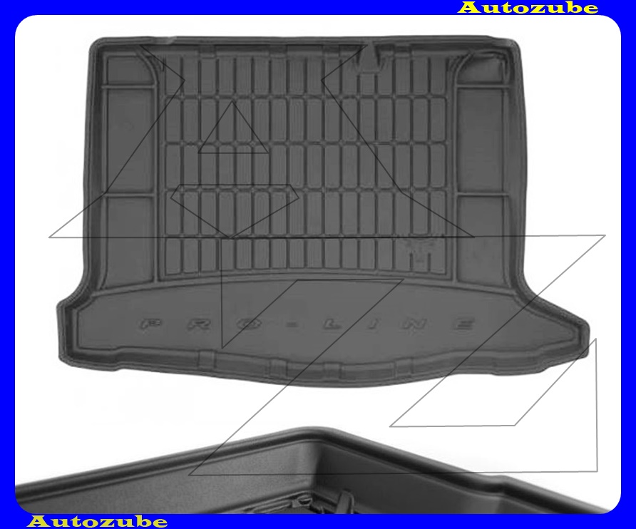 Csomagtértálca - méretpontos - 3mm vastagságú - 30-40mm magas peremmel - 100% kíválló mínőségű gumi Csomagtértálca - méretpontos - 3mm vastagságú - 30-40mm magas peremmel - 100% kíválló mínőségű gumi