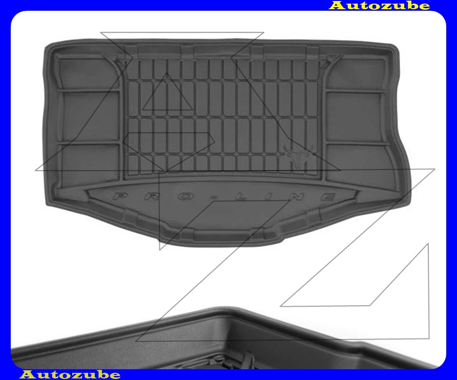 Csomagtértálca - méretpontos - 3mm vastagságú - 30-40mm magas peremmel - 100% kíválló mínőségű gumi Csomagtértálca - méretpontos - 3mm vastagságú - 30-40mm magas peremmel - 100% kíválló mínőségű gumi