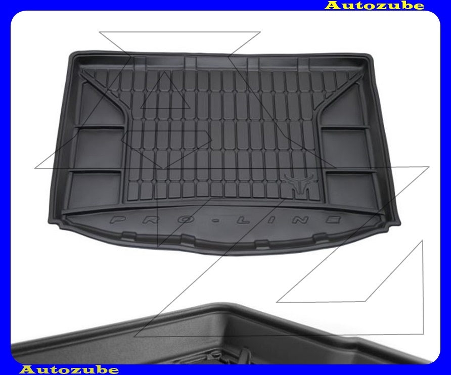 Csomagtértálca - méretpontos - 3mm vastagságú - 30-40mm magas peremmel - 100% kíválló mínőségű gumi Csomagtértálca - méretpontos - 3mm vastagságú - 30-40mm magas peremmel - 100% kíválló mínőségű gumi