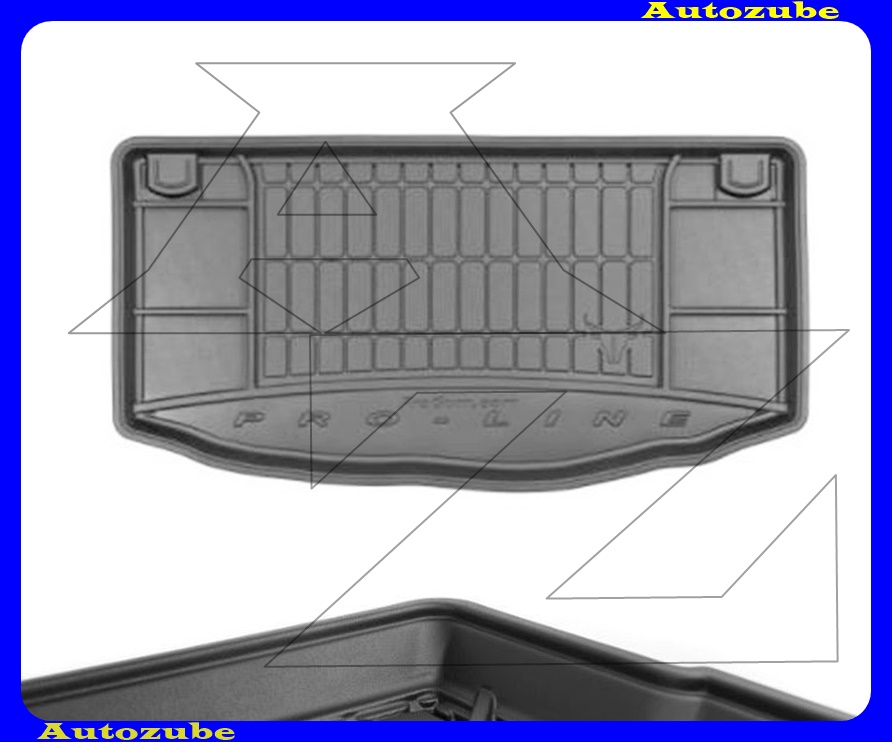 Csomagtértálca - méretpontos - 3mm vastagságú - 30-40mm magas peremmel - 100% kíválló mínőségű gumi Csomagtértálca - méretpontos - 3mm vastagságú - 30-40mm magas peremmel - 100% kíválló mínőségű gumi