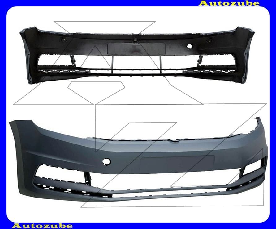 Első lökhárító alapozott Első lökhárító alapozott