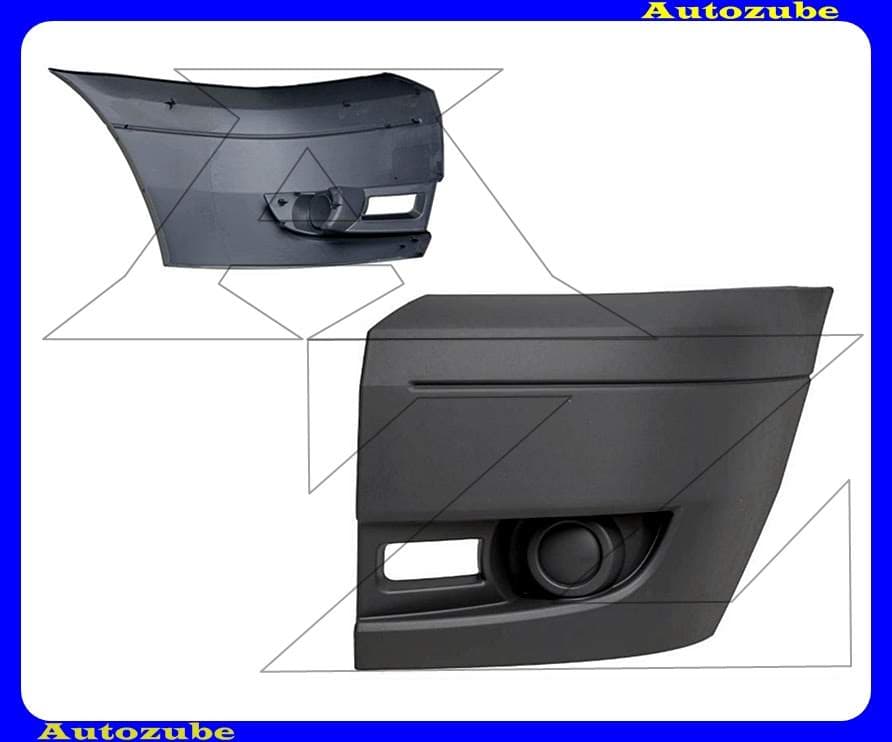 Első lökhárító bal, világosszürke (nem ködlámpás) Első lökhárító bal, világosszürke (nem ködlámpás)