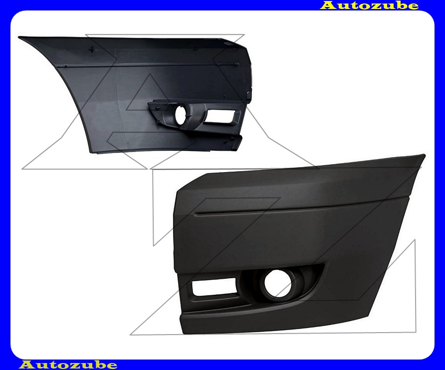 Első lökhárító bal, ködlámpás, sötétszürke Első lökhárító bal, ködlámpás, sötétszürke