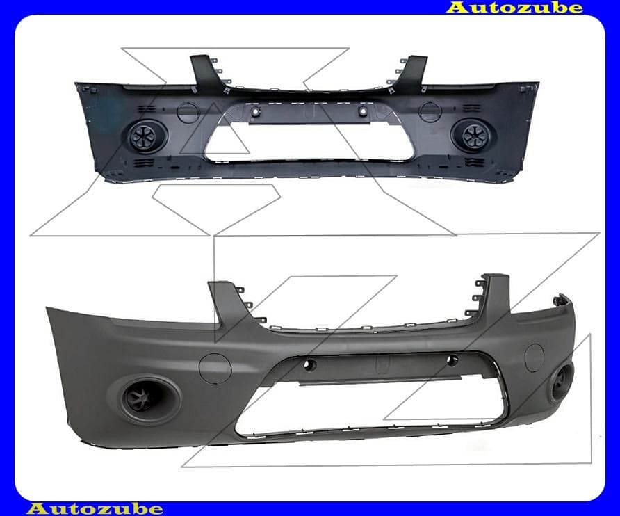 Első lökhárító fényezhető Első lökhárító fényezhető