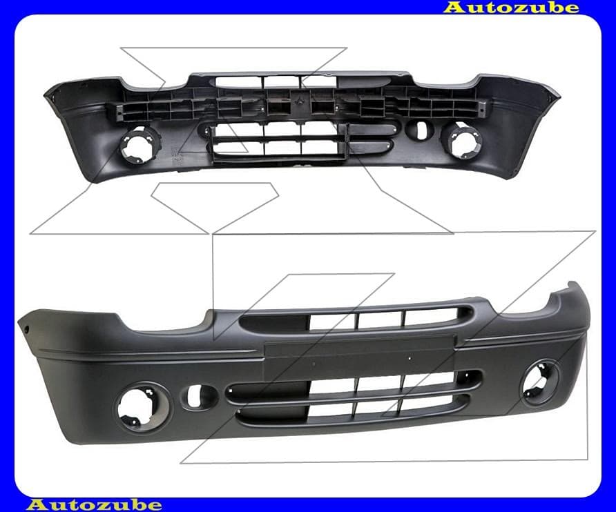 Első lökhárító ködlámpás, alapozott Első lökhárító ködlámpás, alapozott
