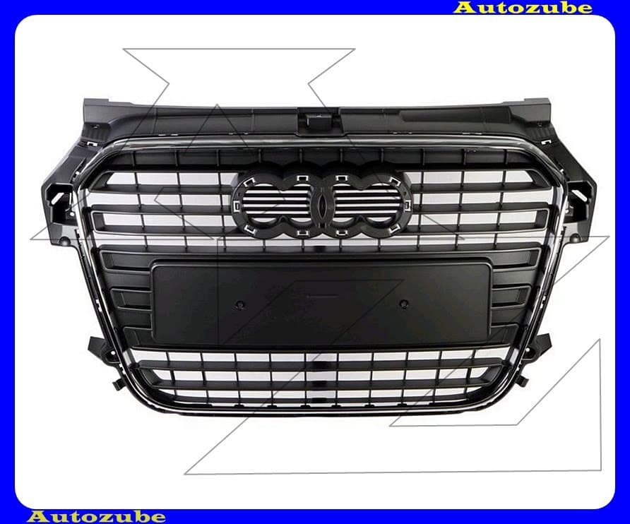 Hűtődíszrács szürke, krómdíszléccel Hűtődíszrács szürke, krómdíszléccel