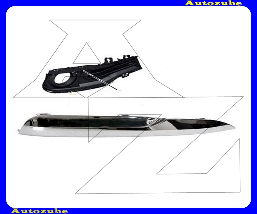 Első lökhárító rács díszléc jobb Első lökhárító rács díszléc jobb