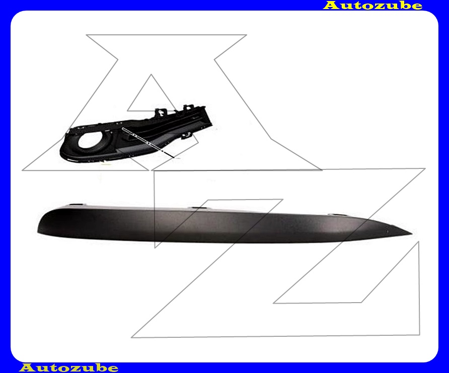 Első lökhárító rács díszléc jobb Első lökhárító rács díszléc jobb