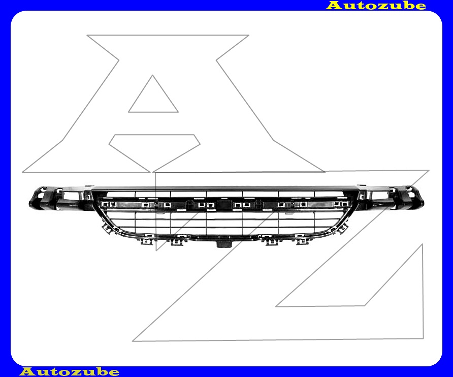 Első lökhárító rács középső, fekete Első lökhárító rács középső, fekete