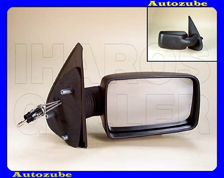 Visszapillantó tükör jobb, manuális, domború tükörlappal, fekete borítással Visszapillantó tükör jobb, manuális, domború tükörlappal, fekete borítással