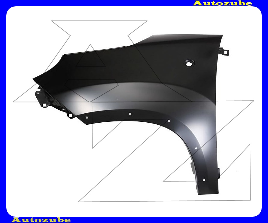Első sárvédő bal, kerékjárati díszléclyukkal Első sárvédő bal, kerékjárati díszléclyukkal
