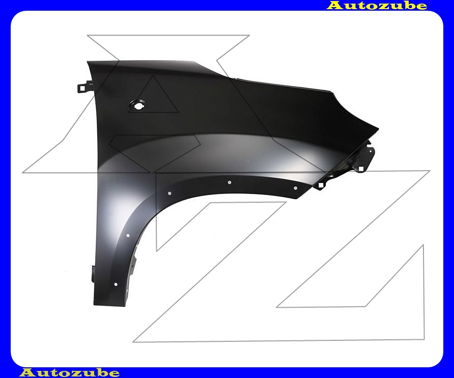 Első sárvédő jobb, kerékjárati díszléclyukkal Első sárvédő jobb, kerékjárati díszléclyukkal