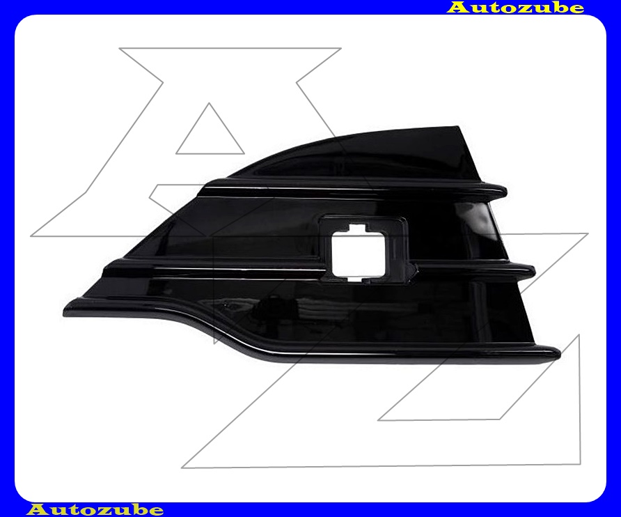 Első lökhárító rács jobb, fényes fekete Első lökhárító rács jobb, fényes fekete