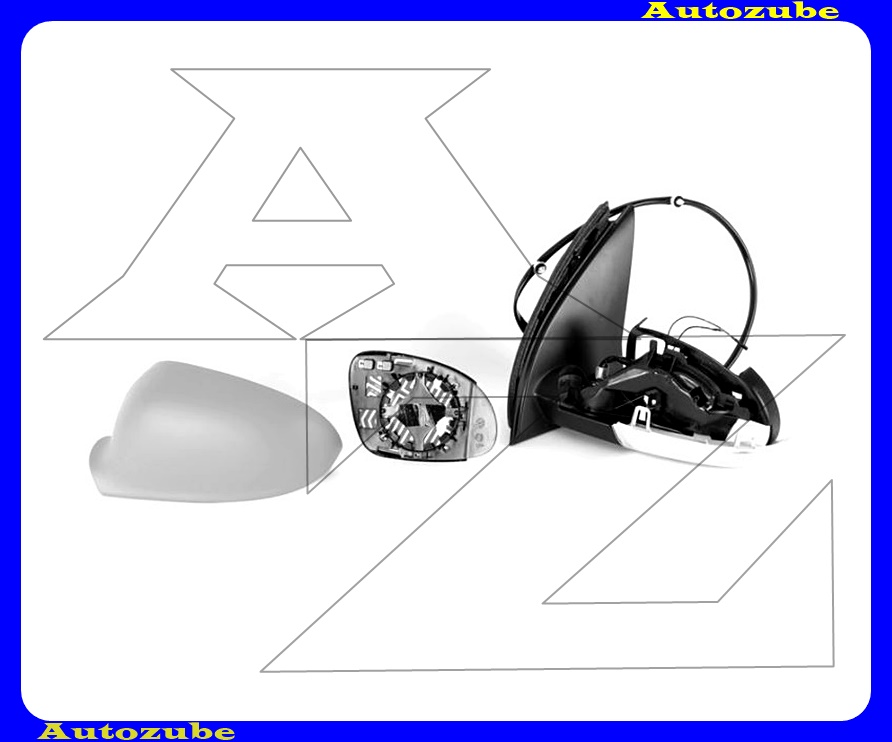 Visszapillantó tükör bal, elektromos, fűthető-aszférikus tükörlappal, fényezhető borítással, irányjelzővel Visszapillantó tükör bal, elektromos, fűthető-aszférikus tükörlappal, fényezhető borítással, irányjelzővel