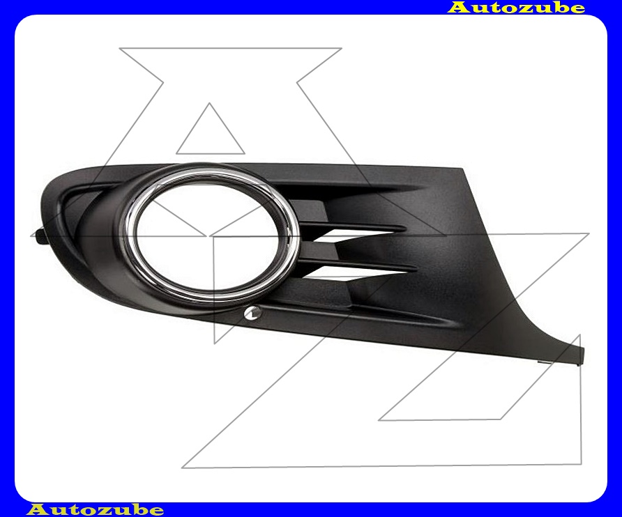 Első lökhárító rács job ködlámpás, krómkerettel Első lökhárító rács job ködlámpás, krómkerettel