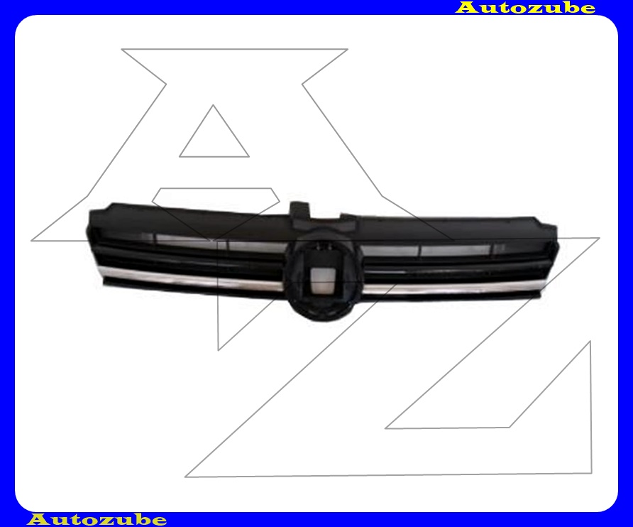 Hűtődíszrács fényes-fekete, krómdíszléccel Hűtődíszrács fényes-fekete, krómdíszléccel