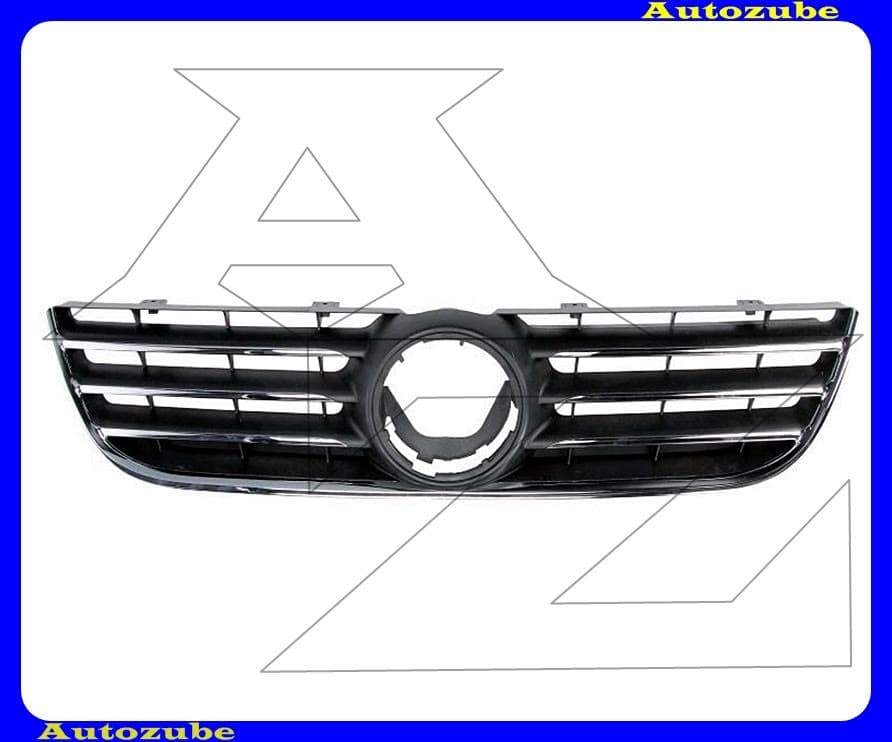 Hűtődíszrács fekete, krómdíszléccel Hűtődíszrács fekete, krómdíszléccel