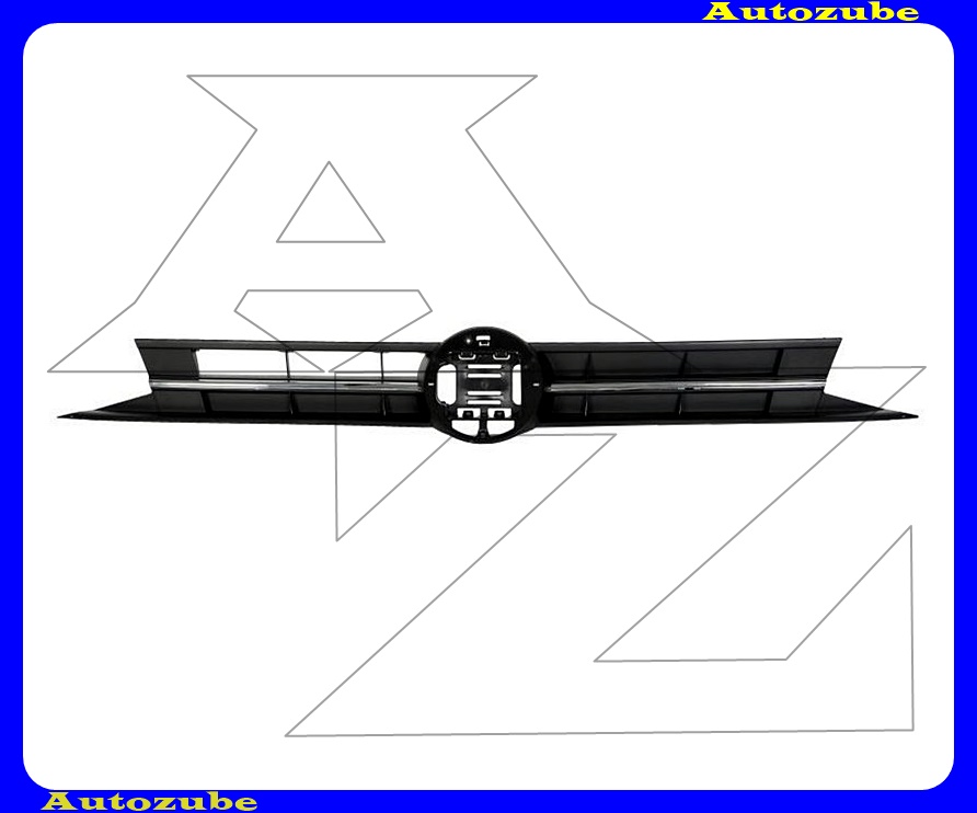 Hűtődíszrács fekete, krómdíszléccel Hűtődíszrács fekete, krómdíszléccel