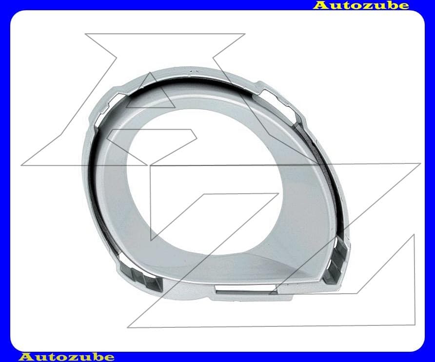 Első lökhárító ködlámpa keret bal, króm-alapozott Első lökhárító ködlámpa keret bal, króm-alapozott